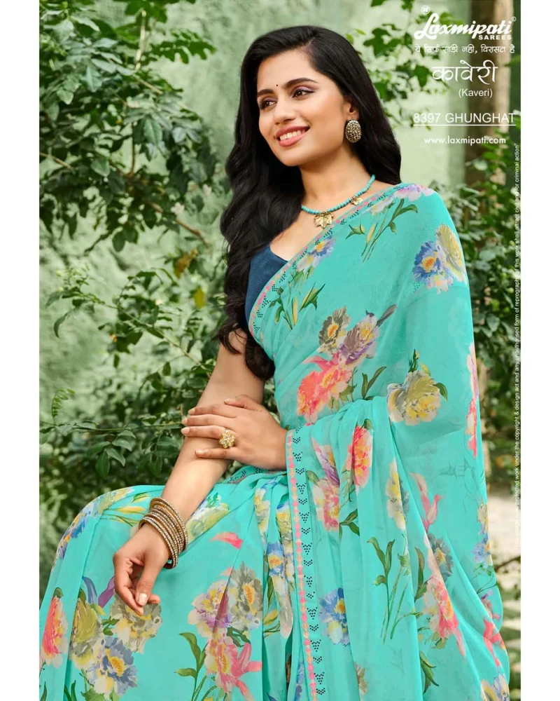 Kaveri 8397 Georgette Multicolor Saree