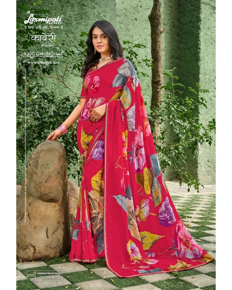 Kaveri 8396 Georgette Multicolor Saree