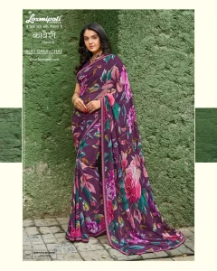 8391 Georgette Multicolor Saree