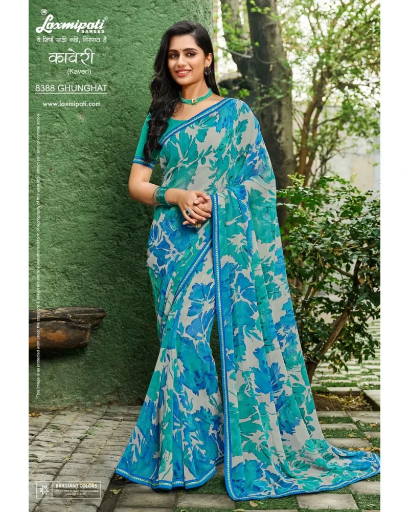 Kaveri 8388 Georgette Multicolor Saree